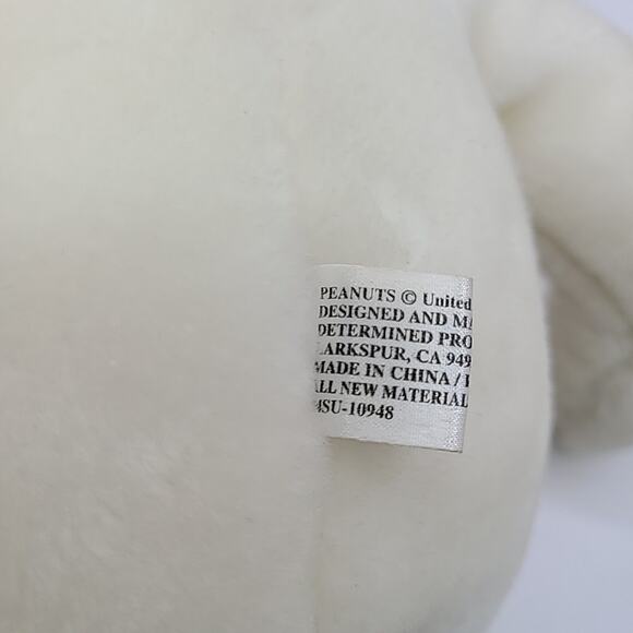 Vintage Large 19" Snoopy Plush Black Collar Determined Productions Peanuts - Picture 6 of 7